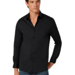 Guess Ανδρικό Πουκάμισο Μαύρο στενο