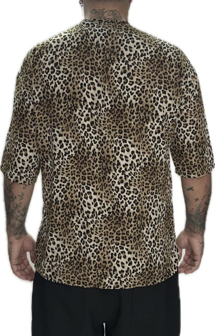 TWIN BLACK MENS SHIRT MAO ANIMAL PRINT - Image 3