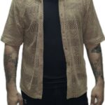 FREEDMAN MENS MESH SHIRT BROWN