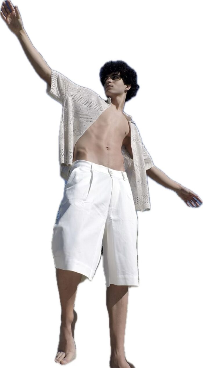 FREEDMAN ΑΝΔΡΙΚΗ ΒΕΡΜΟΥΔΑ ΛΕΥΚΗ ΜΕ ΠΙΕΤΕΣ ΦΑΡΔΙΑ - Image 3