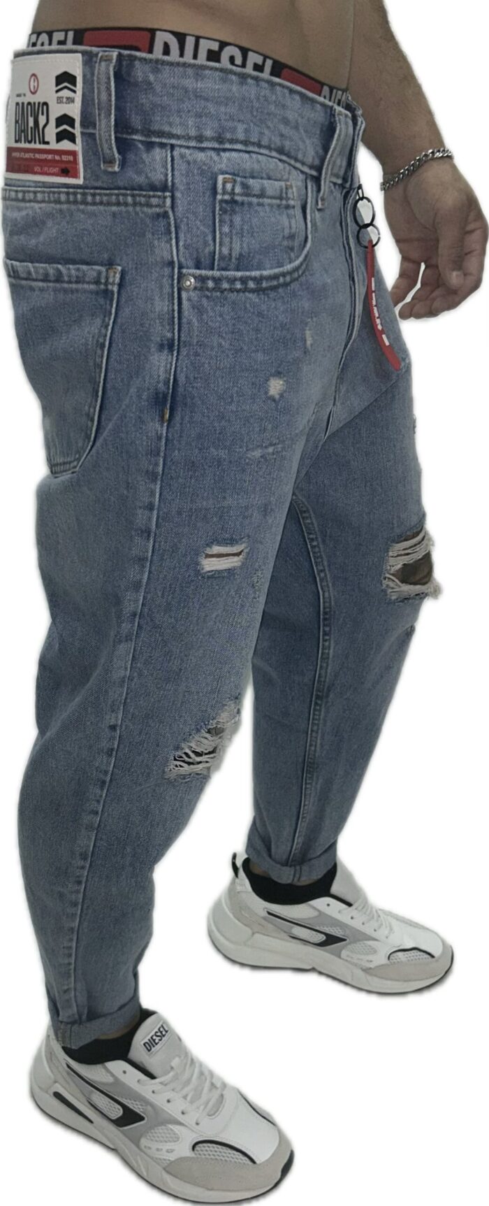 BACK2JEANS MENS JEANS BOYFRIEND M3 - Image 3