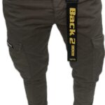 BACK2JEANS ARMY FIT CARGO PANTS BROWN M15