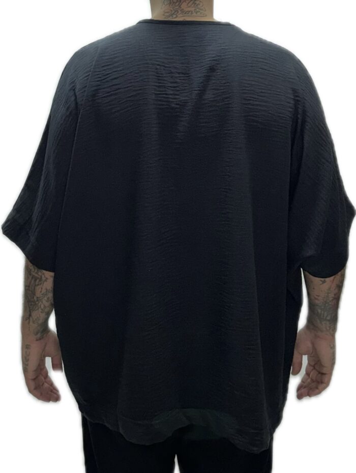 TWIN BLACK MENS OVERSIZED T-SHIRT BLACK - Image 2