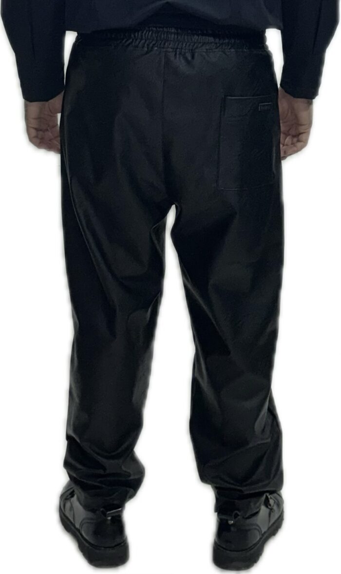 FREEDMAN MENS LEATHER PANTS OVERSIZED BLACK - Image 3