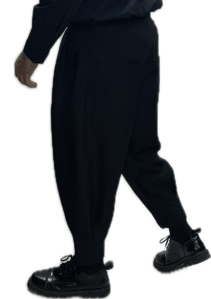 TWIN BLACK MENS OVERSIZED PANTS WITH PUSH BLACK - Image 3