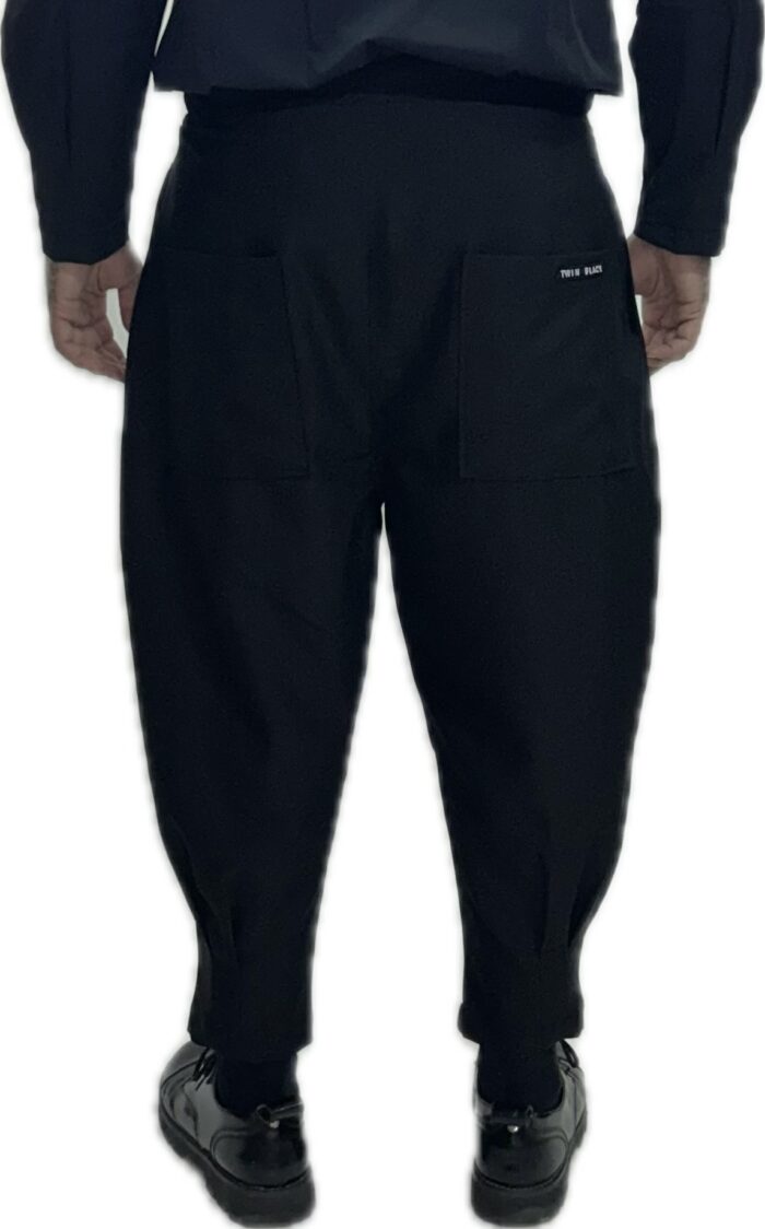 TWIN BLACK MENS OVERSIZED PANTS WITH PUSH BLACK - Image 2