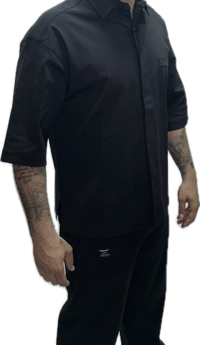 FREEDMAN MENS SHIRT OVERSIZED BLACK - Image 2