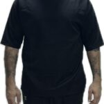 TWIN BLACK MENS T-SHIRT OVERSIZED