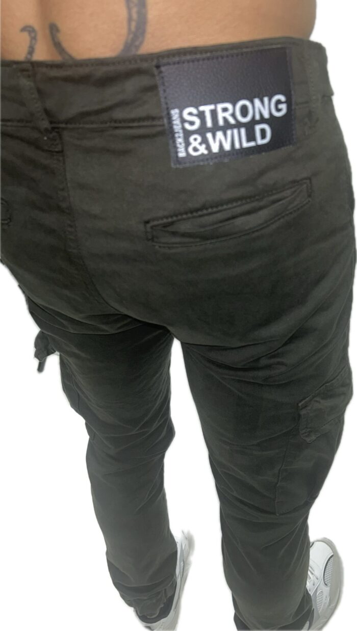 BACK2JEANS CARGO PANTS KHAKI M15 - Image 4