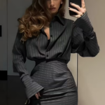 ΓΥΝΑΙΚΕΙΟ ΣΕΤ ΡΙΓΕ ΓΚΡΙ ΦΟΥΣΤΑ ΠΟΥΚΑΜΙΣΟ